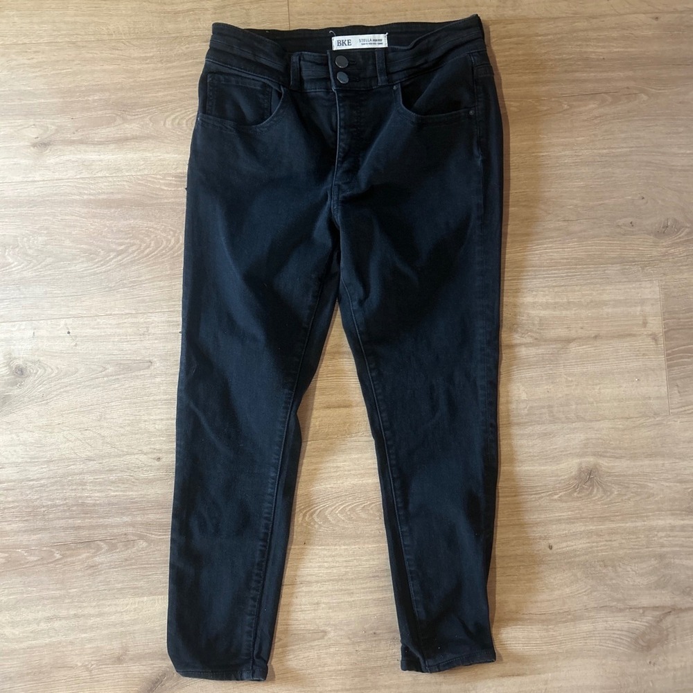 BKE Stella High Rise Skinny Jeans Black Slim Fit‎ Denim 31x29.5